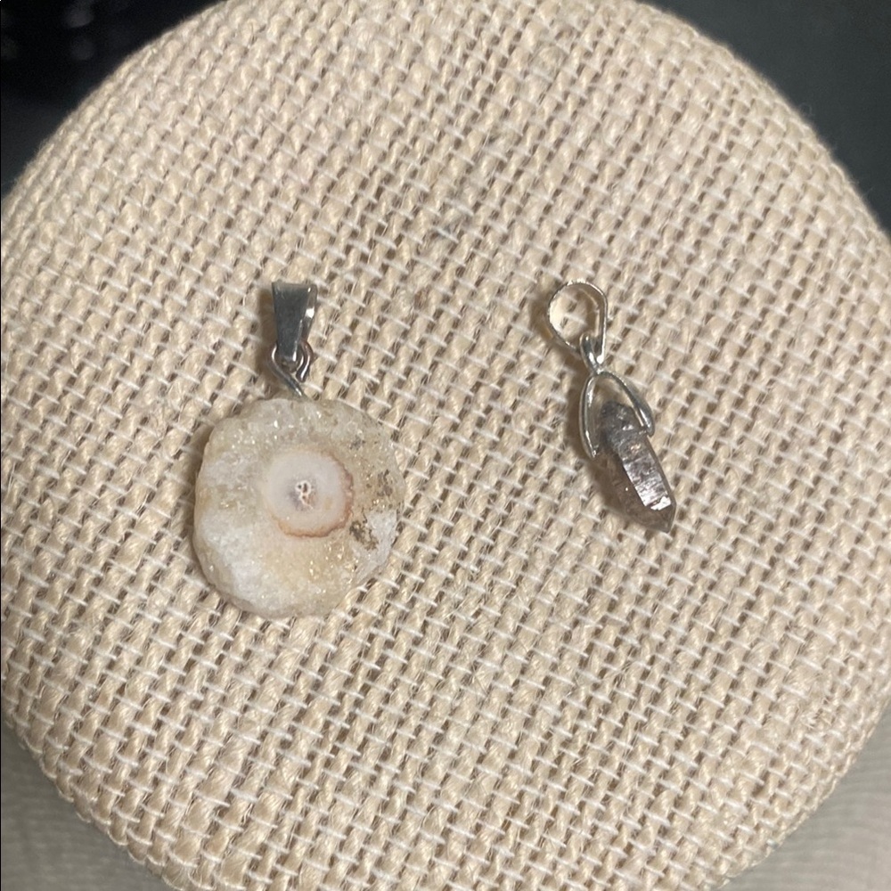 Natural Stone Pendant Set